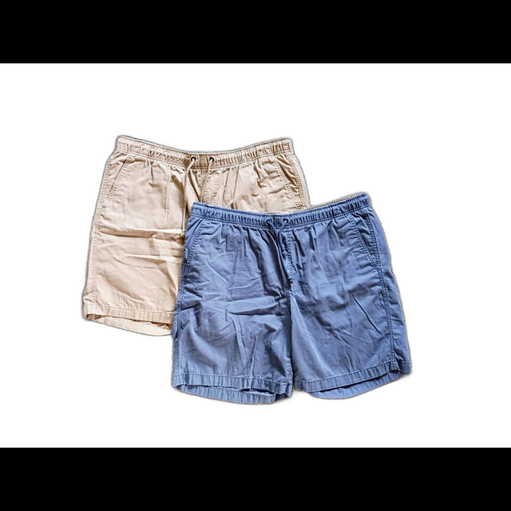 L.L.Bean 2 Pair XL Shorts Blue & Khaki Bundle